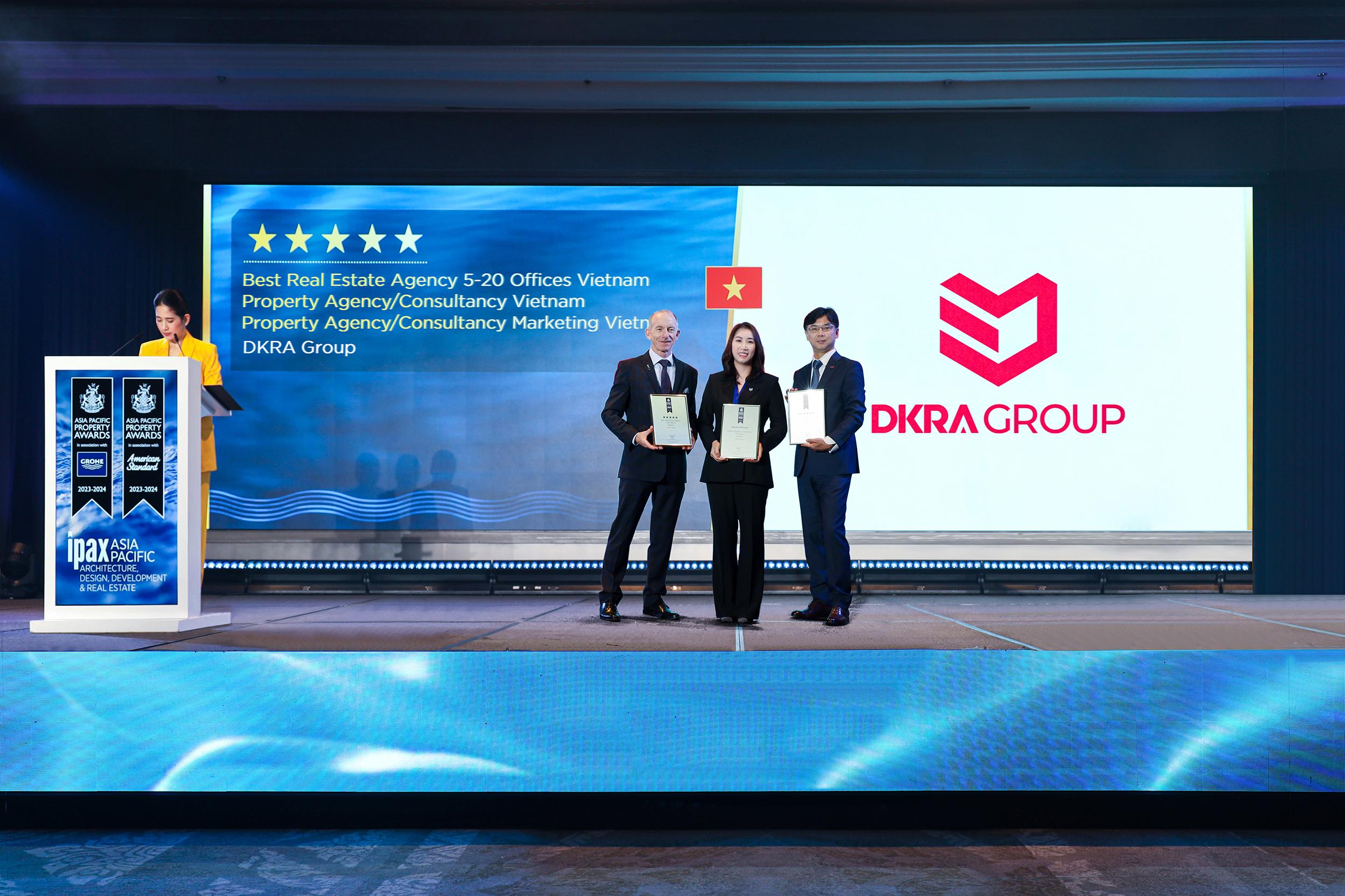 DKRA GROUP 3 NĂM LIÊN TIẾP LẬP HAT-TRICK GIẢI THƯỞNG ASIA PACIFIC PROPERTY AWARDS