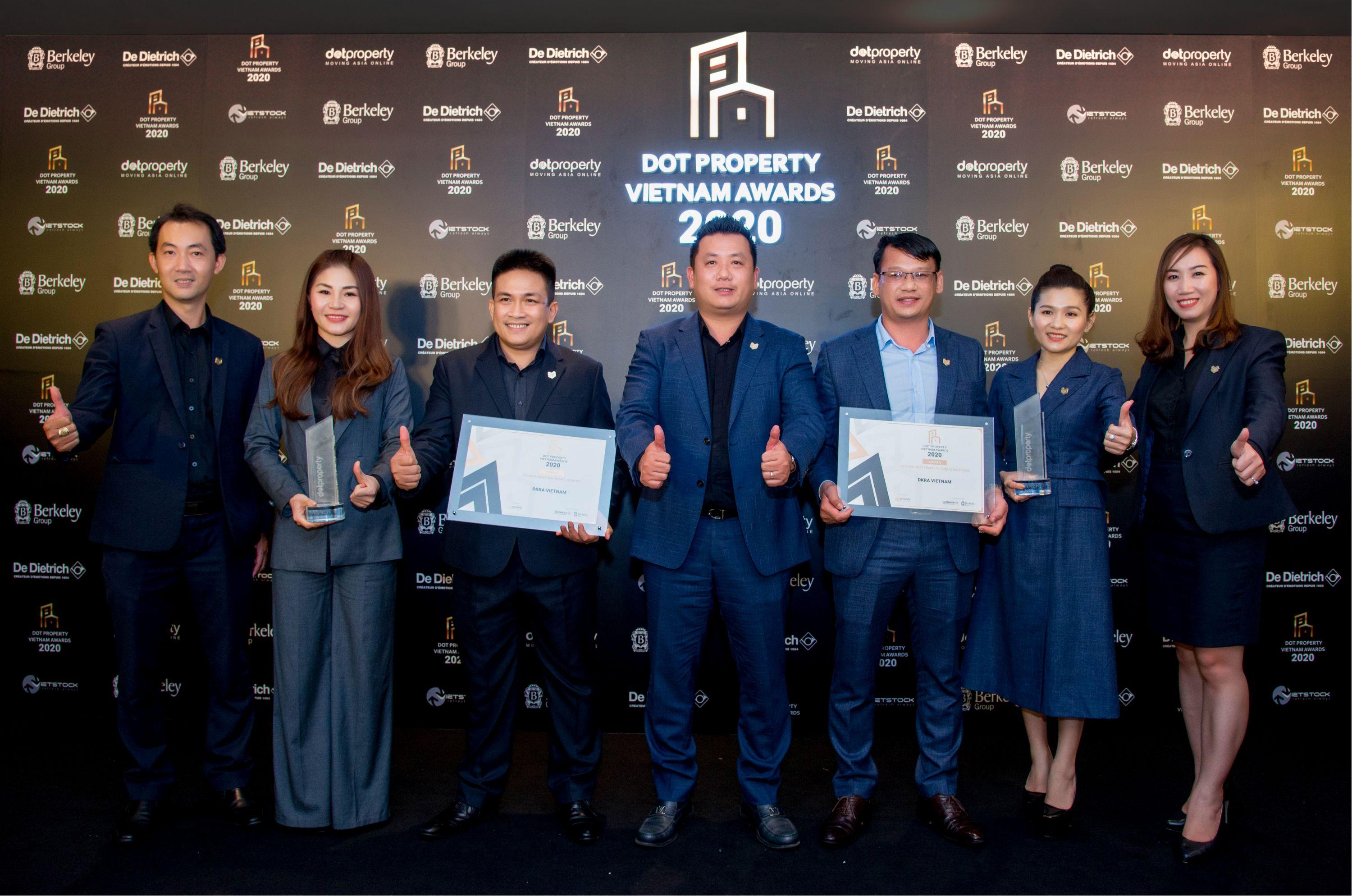 DKRA VIETNAM GIỮ VỮNG PHONG ĐỘ VÀ BỨT PHÁ VỚI “CÚ ĐÚP” GIẢI THƯỞNG DOT PROPERTY VIETNAM AWARDS 2020