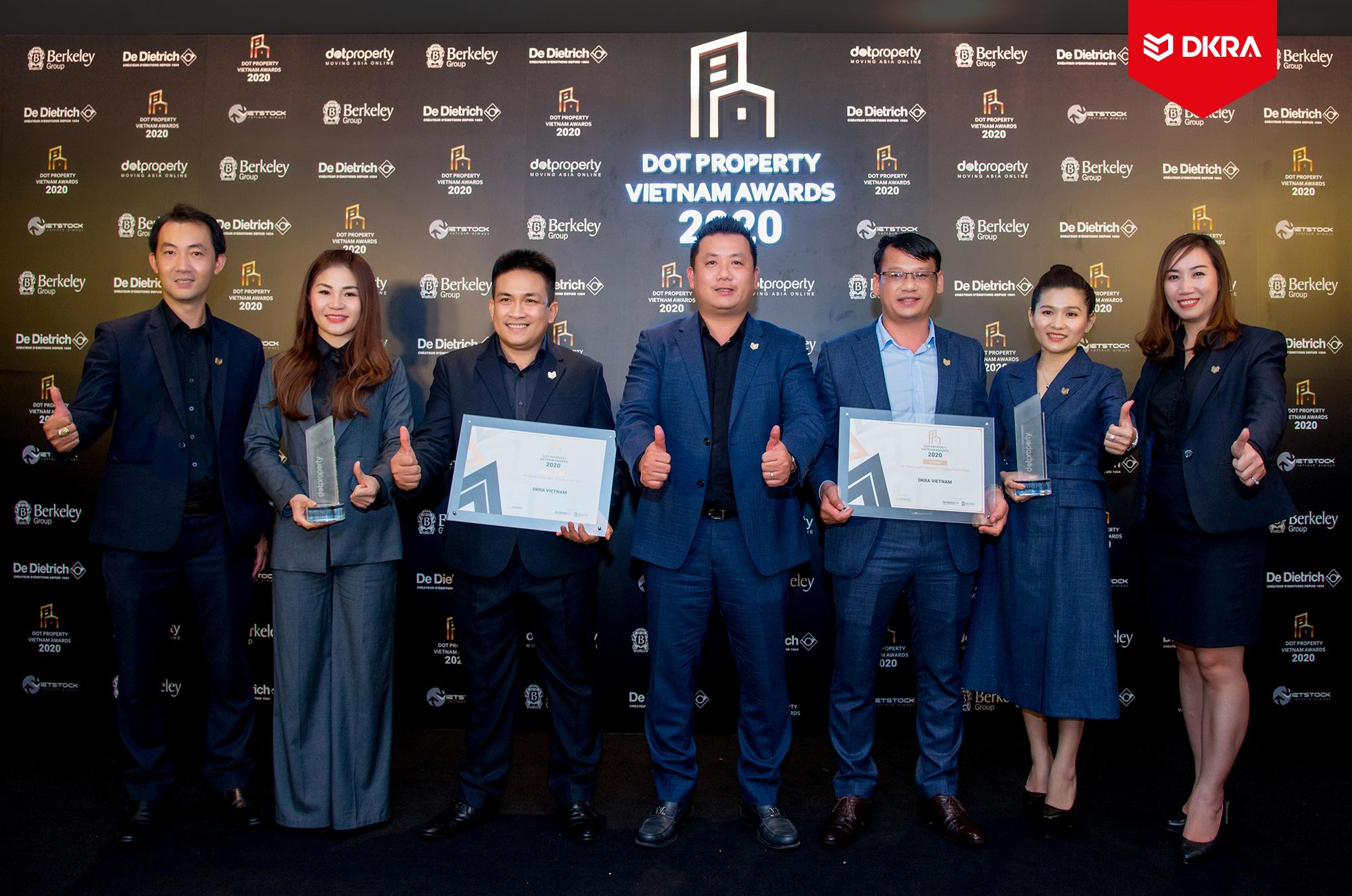 DKRA Vietnam was rewarded two 2020 Dot Property Awards