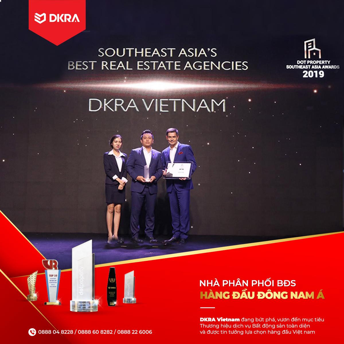 DKRA Vietnam vươn tầm quốc tế với giải thưởng "NHÀ PHÂN PHỐI BẤT ĐỘNG SẢN TỐT NHẤT ĐÔNG NAM Á"